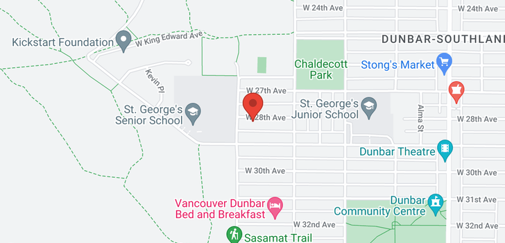 map of 4068 W 28TH AVENUE